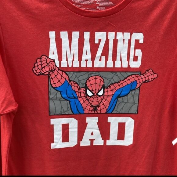 Men’s Best Pop Ever & Amazing Dad Spiderman Graphic Father’s Day T-Shirts 2-Pack - Picture 4 of 4